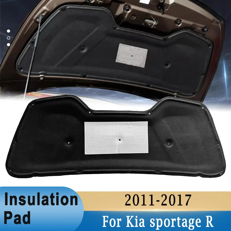 

Front Engine Hood Bonnet Insulation Cotton Pad For Kia sportage R 2011-2017 Soundproof Heat Insulation Mat With Buckle