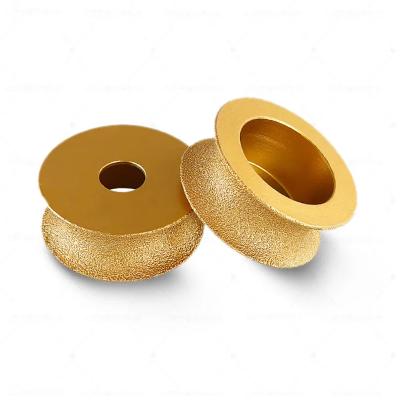 Brazed Diamond Round Edge Grinding Wheel for Tile Marble Granite Edge Trimming