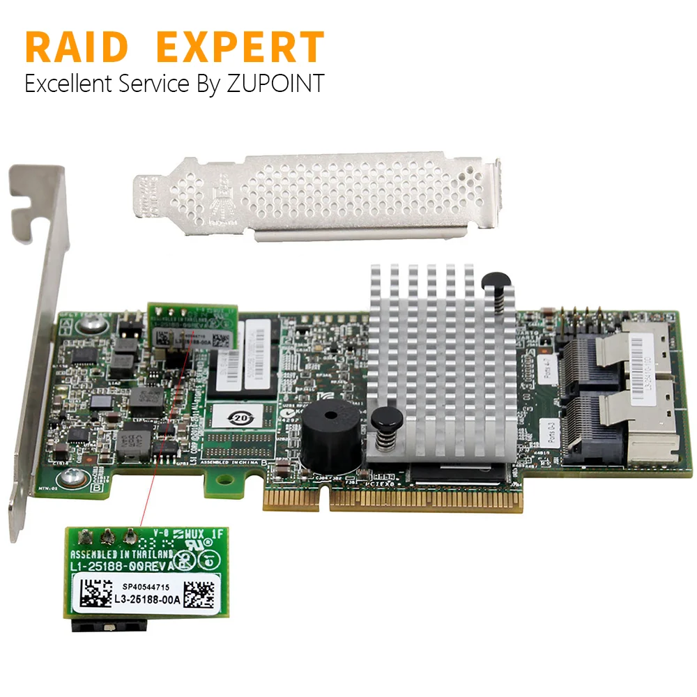 

LSI MegaRAID 9272-8i RAID Controller Card 8 Port 512MB Cache PCIe SATA/SAS Expander Card RAID 5 6 10 Key + 2*SFF8087 SATA Cable