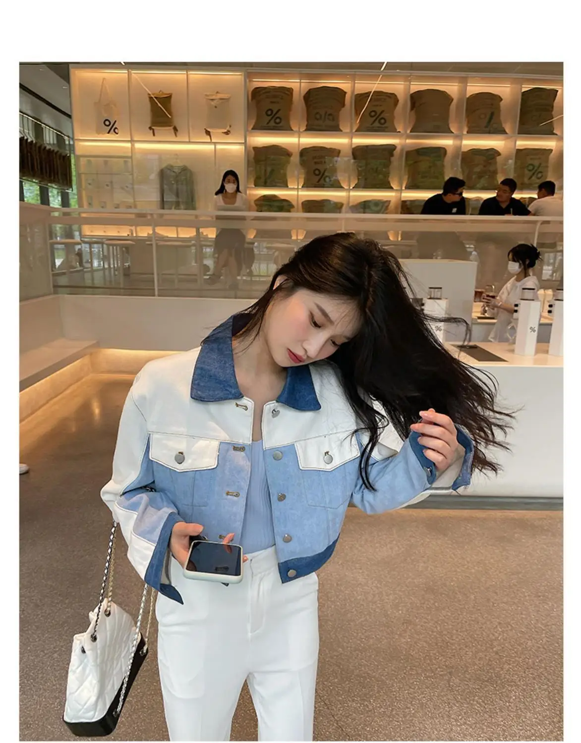 Basic Jackets Women Vintage Denim Outwear Autumn New Loose Korean Style Casual Cropped Ins Fashion Ladies Harajuku Elegant Mujer