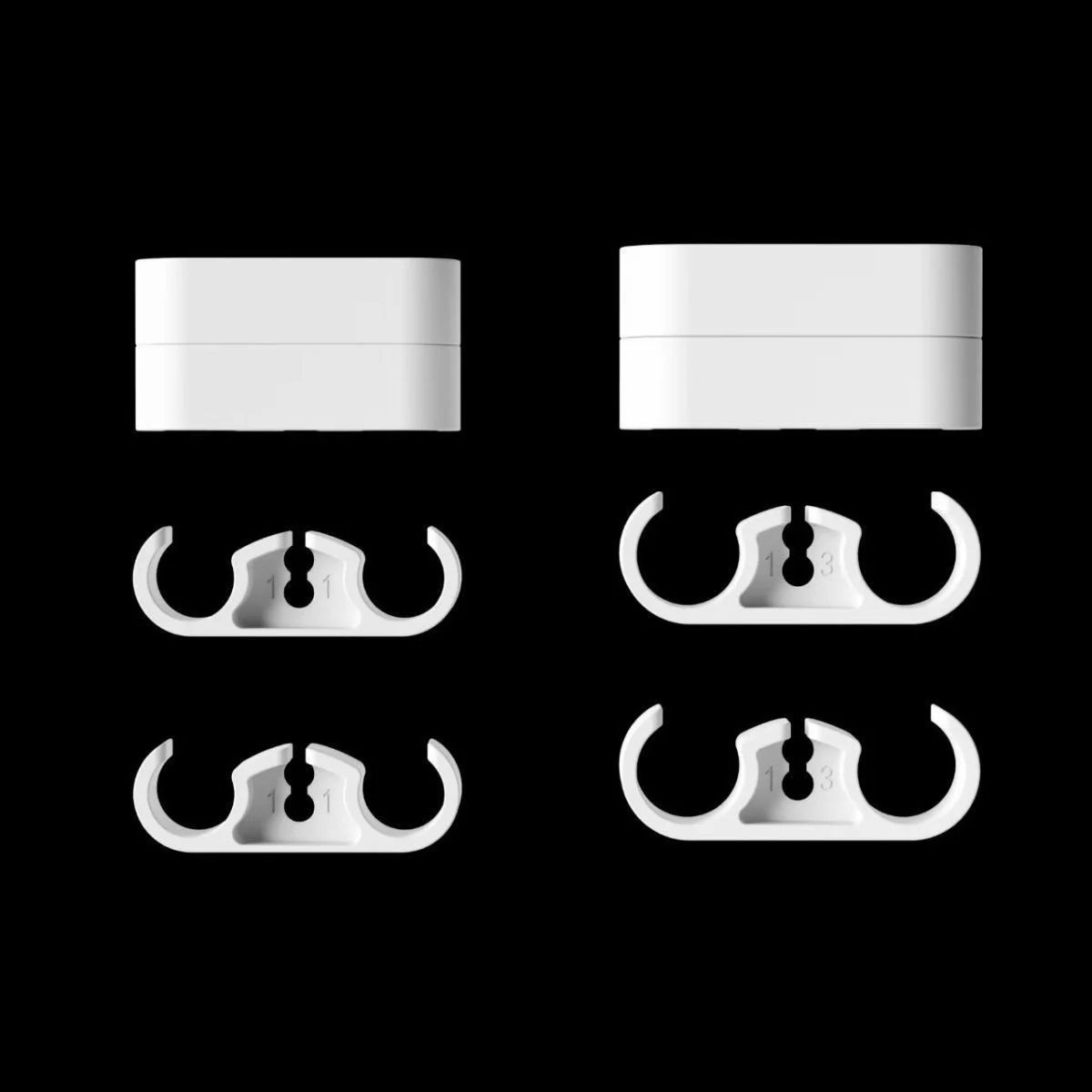 Cable comb clip of water-cooled row buckle radiator water-cooled pipe buckle chassis decoration and arrangement cable harness
