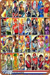 G.I. Joe in The 80s! Movie Edition! Movie Poster Retro Metal Sign Vintage Tin Sign for Cafe Bar Home Wall Decor 12 X 8 inch