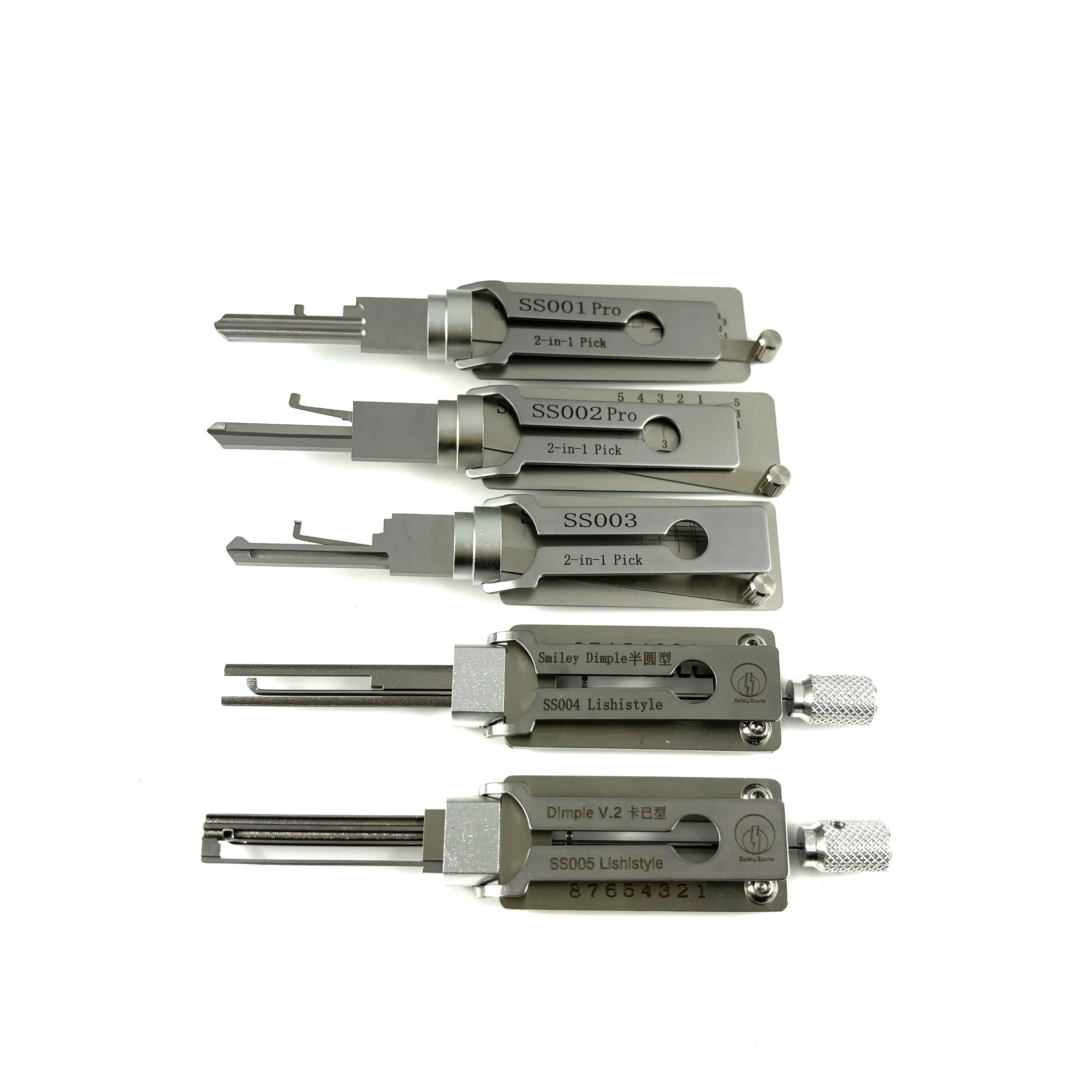 Set of 5 SS001 SS002 SS003 SS004 SS005 Locksmith Tools,Door Lock Repair Tools ,Home Kit for Lock
