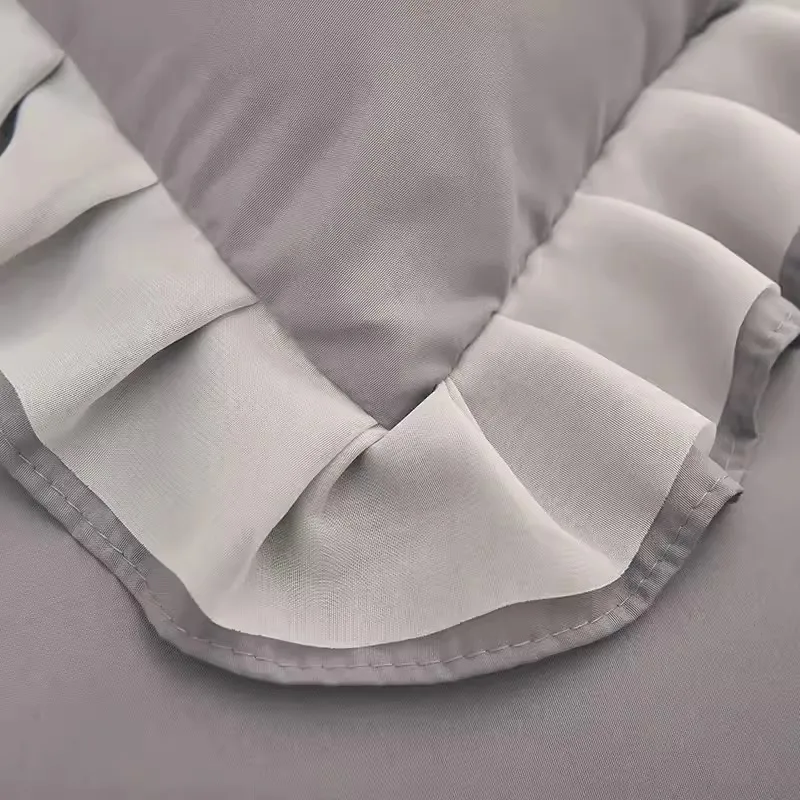 2pcs Princess Style Ruffle Lace Pillow Case Korean Super Cute Pillowcase 48x74cm Bedding Pillow Cover Home Textiles Decoration
