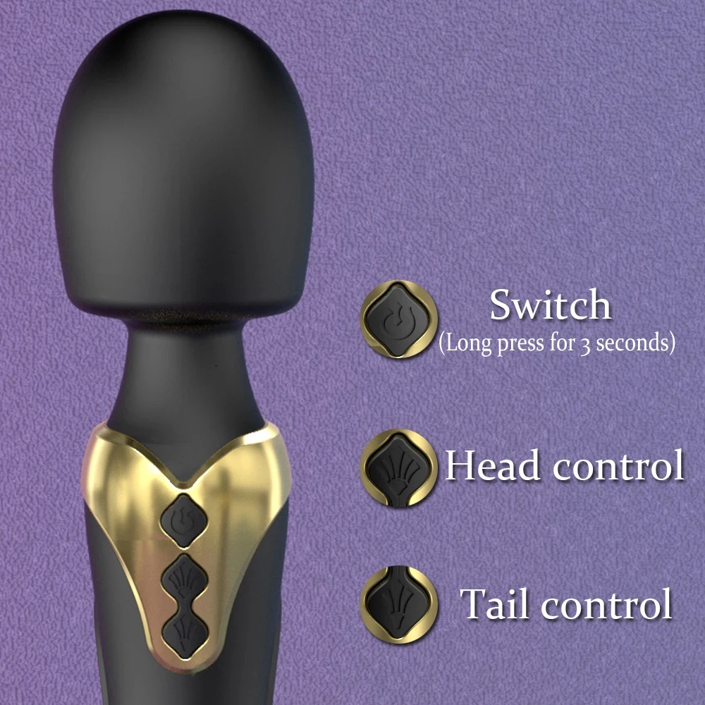 Powerful AV Magic Wand Dildo Vibrator Clitoris Stimulator G Spot Massager Vagina Masturbator Adult Sex Toys for Women - Image 5