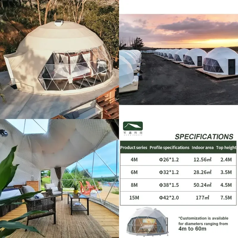 for Kudi Star Dome Tent High Quality Outdoor Camping Instant Set Up Luxury Spherical Hotel Tent