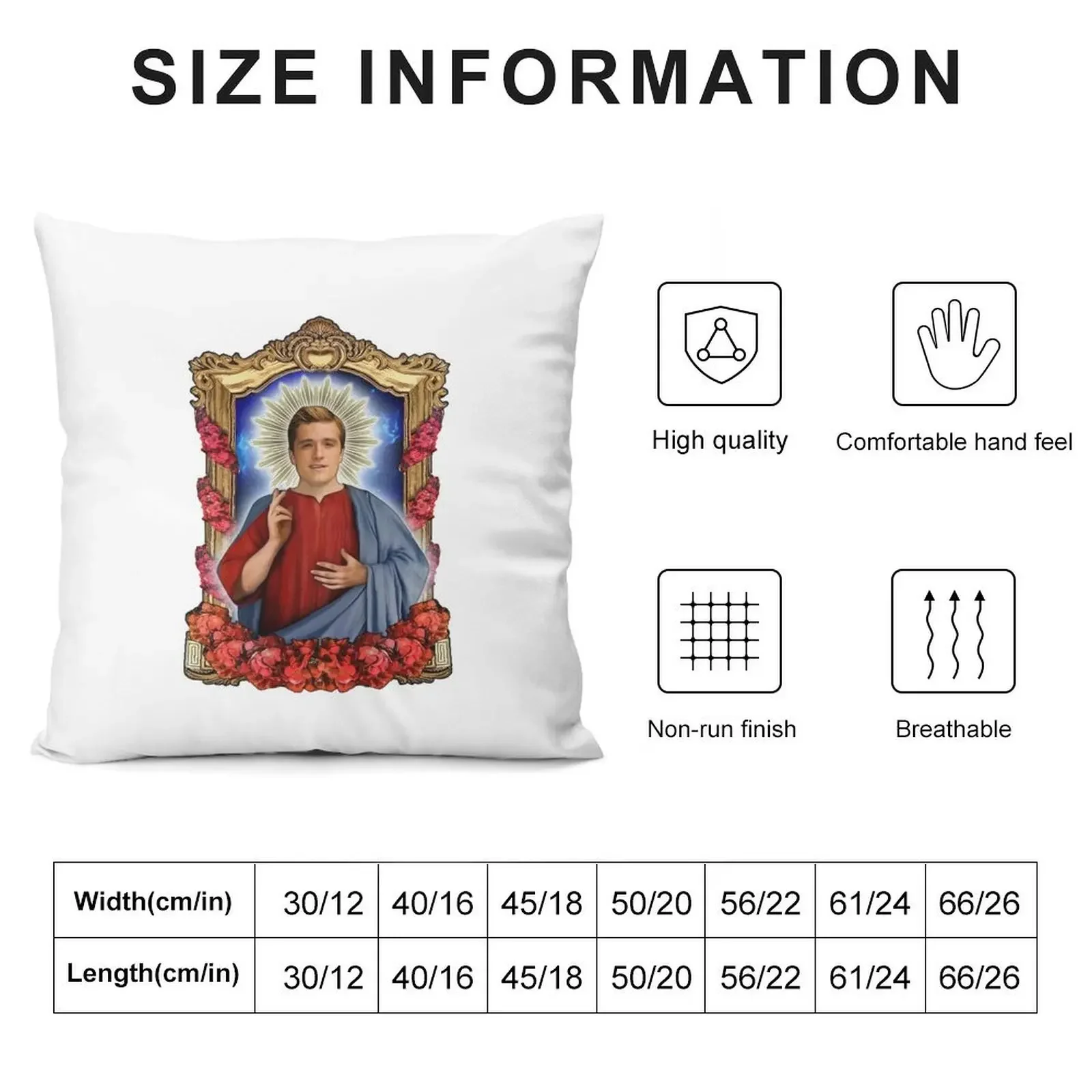 Saint Josh Hutcherson Throw Pillow Pillowcases Sofas Covers Sitting Cushion Cushion Cover Luxury pillow