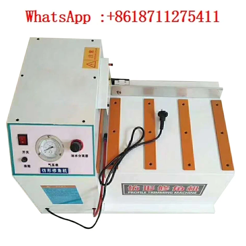 

Woodworking profile chamfering machine with rounded corners, R-type milling and desktop corner trimming machine