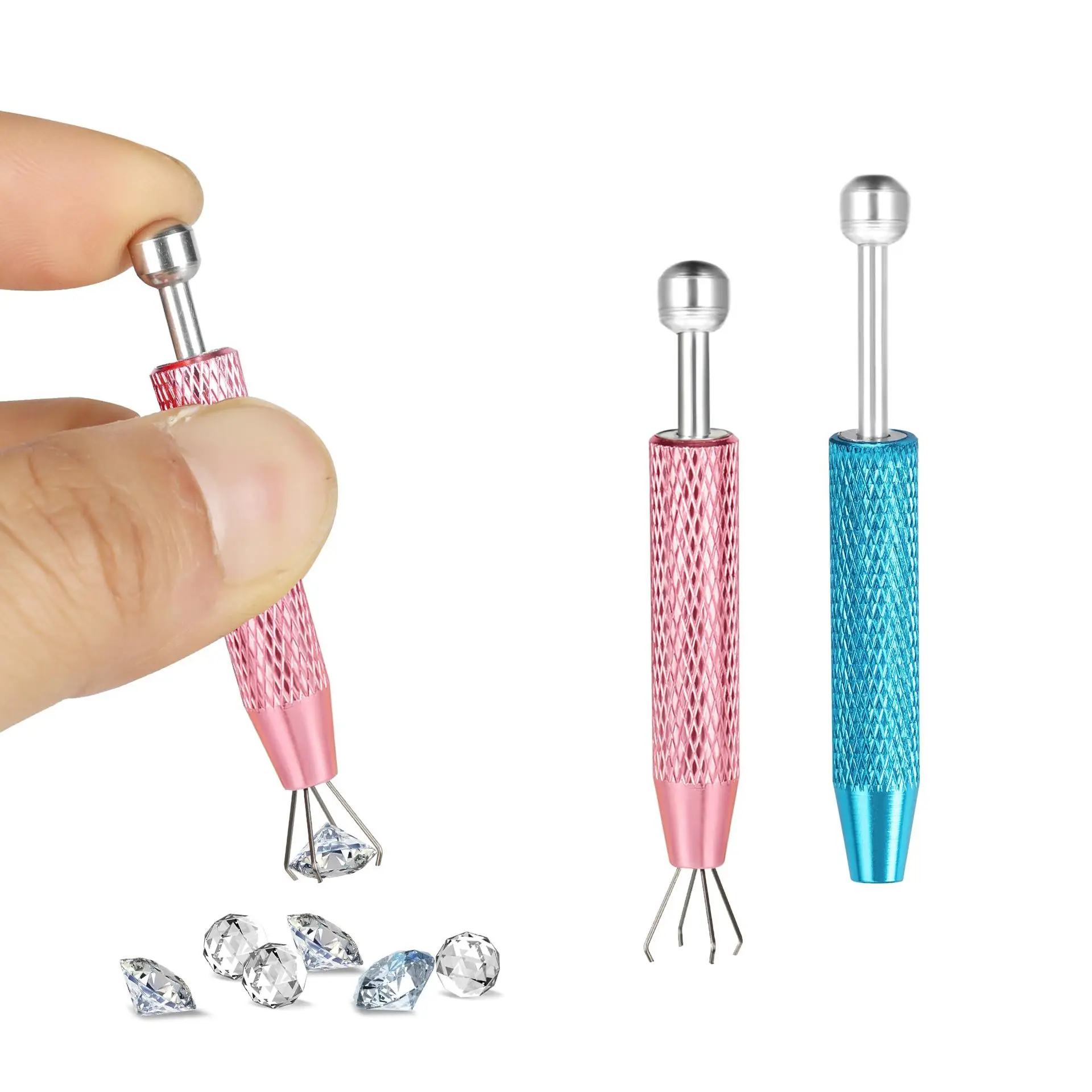 New Grabber Four-jaw Anti-skid Screw Ball Zircon Grab Clip Piercing Jewelry Jewelry Fixing Tool Body Accessories