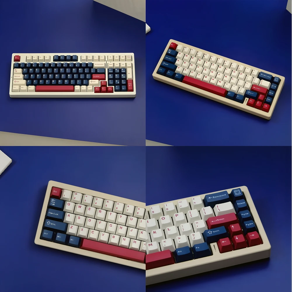 

Mechanical Heart Cherry PBT 126 Key Personality Simple Custom Keyboard Key Cap Set for 66/68/86/96/98/104 Mechanical Keyboard