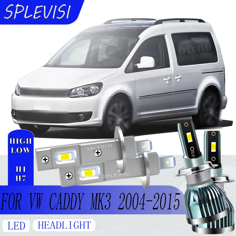 

Dust-Tight Design Headlight hi low beam LED Crisp Vision Tool-Less For VW Caddy MK3 MK3 2004 2005 2006 2007 2008 2009 2010-2015