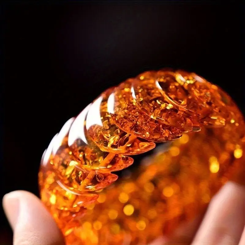 Exquisite and Fashionable Flower Amber Single-circle Hand Row, Second-generation Handicrafts, Daily Jewelry