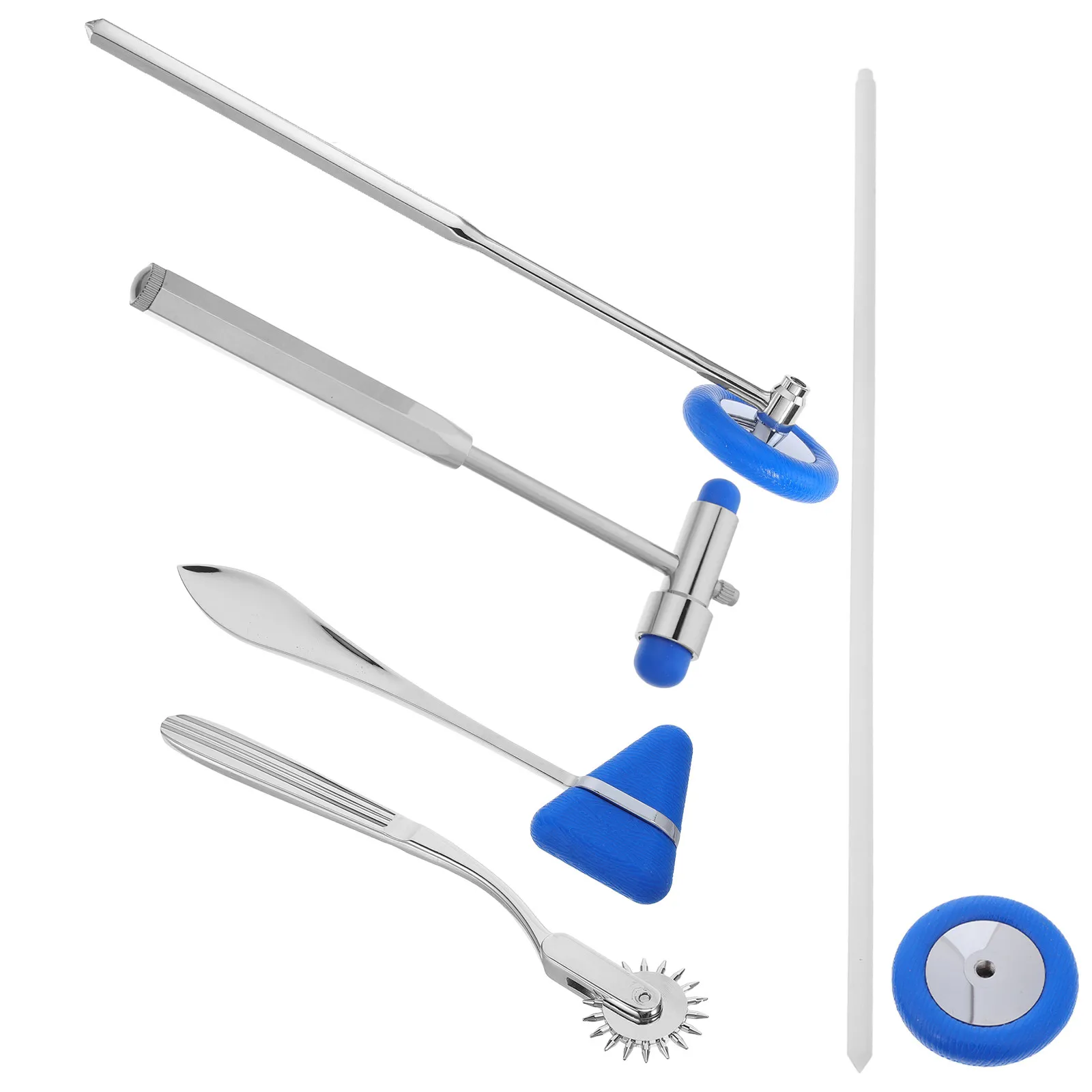 1Set Multifunctional Neurological Hammer Diagnostic Instrument Advanced Metal Reflex Hammer Clinic Diagnostic Testing