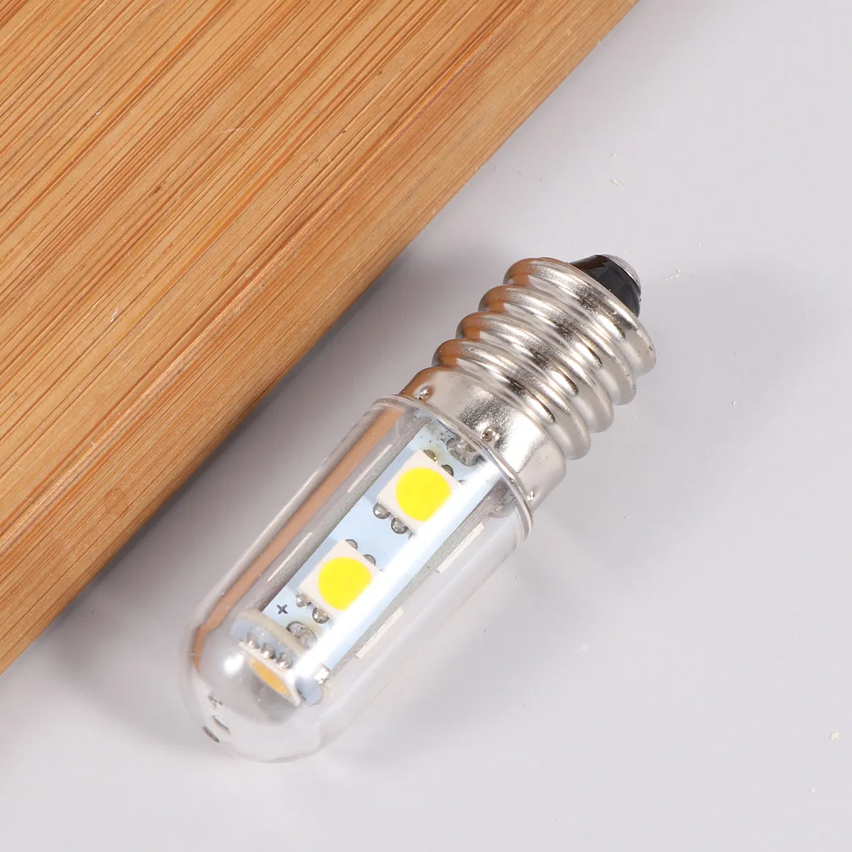 2Pcs Refrigerator Light Bulb E14 220V White LED Lamp Bulbs for Fridge Range Hood Sewing Machine Chandelier Wall Sconce Pendant