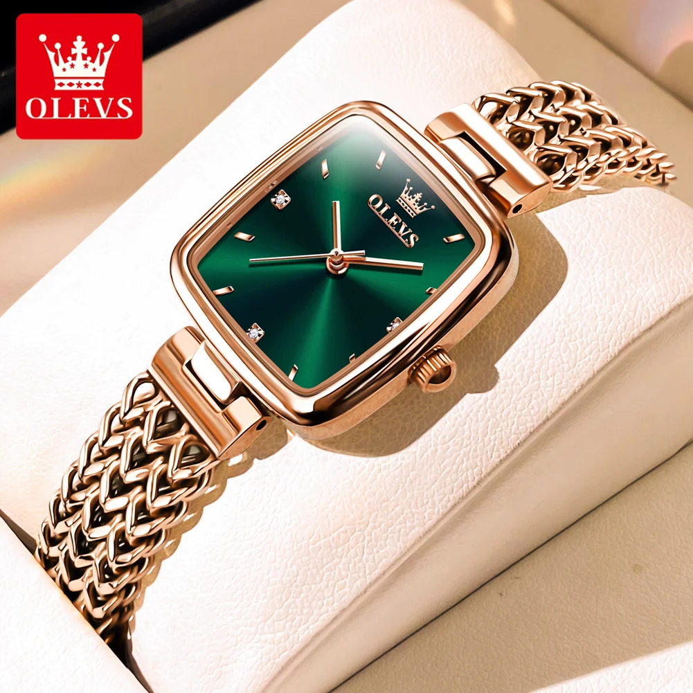 

OLEVS Luxury Elegant Women's Watch Trend Waterproof Simple Atmosphere Stainless Steel Quartz Wrist watch Original Certification