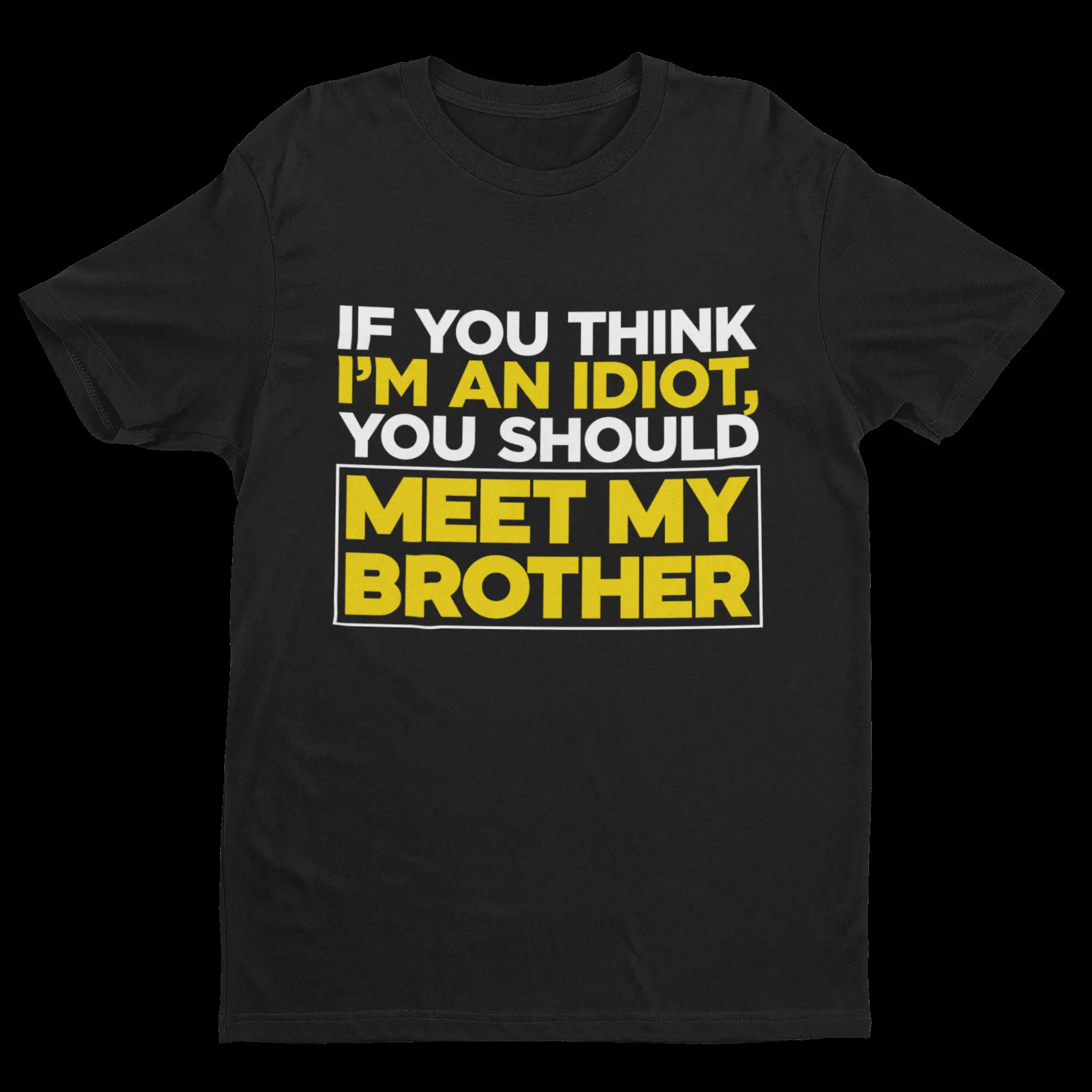 

You Should Meet My Brother Graphic Printing Summer Luxury Brand Pure Cotton Men's and Women's T-shirt Short Sleeve Trend Fashion