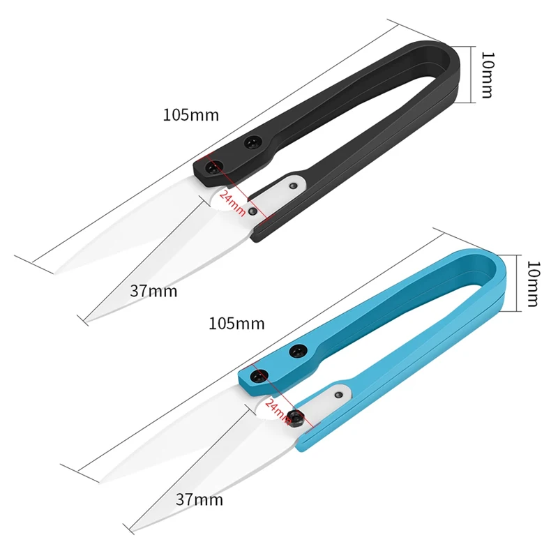 Forbici isolate in ceramica nera blu forbici di sicurezza per la riparazione della batteria del telefono cellulare antistatiche Non conduttive a U