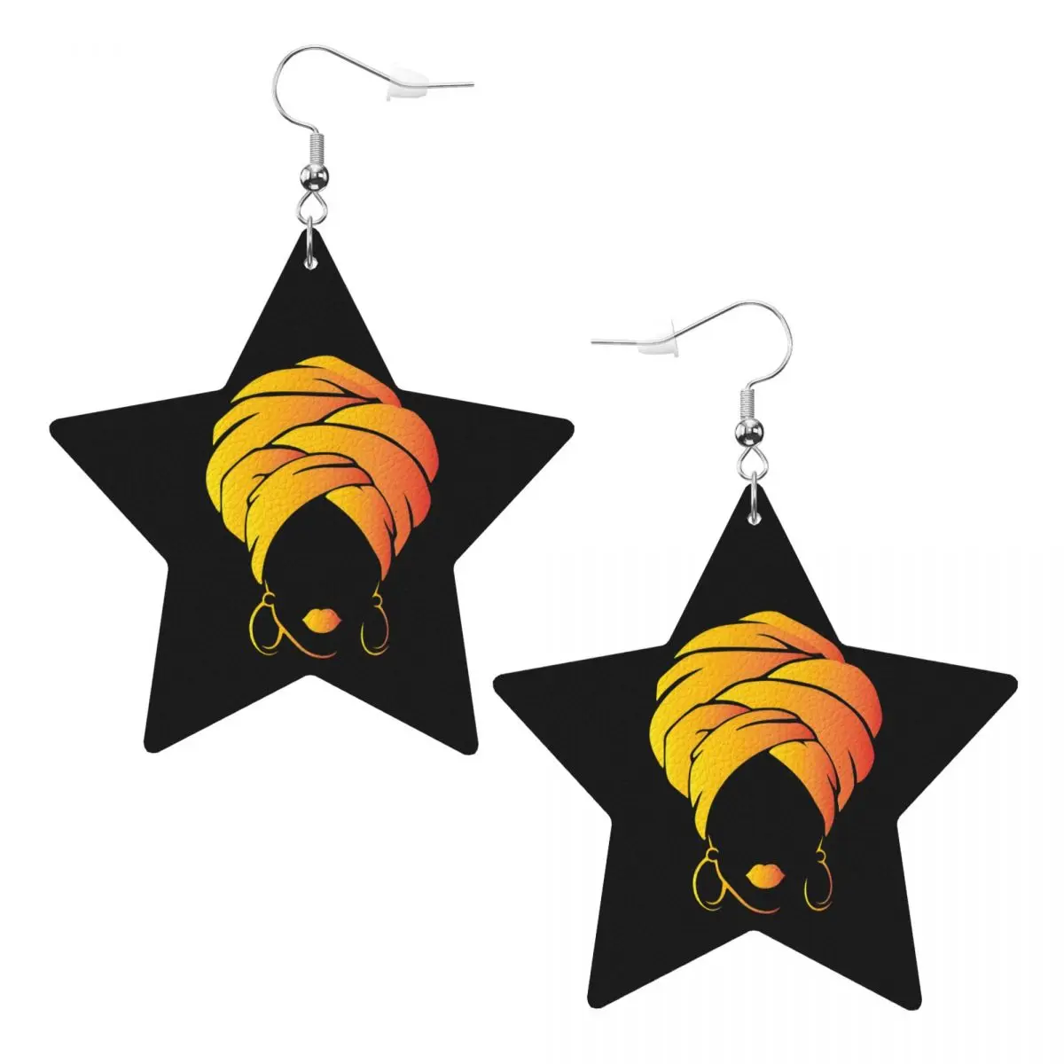 

Пользовательские абстрактные африканские женские кожаные серьги для женщин, висячие серьги-капли, ювелирные аксессуары