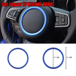 Car Styling Steering Wheel Center Logo Covers Ring Frame Decal Sticker Trim For Jaguar F-Pace X761 XE X760 XF X260 E-PACE F-TYPE