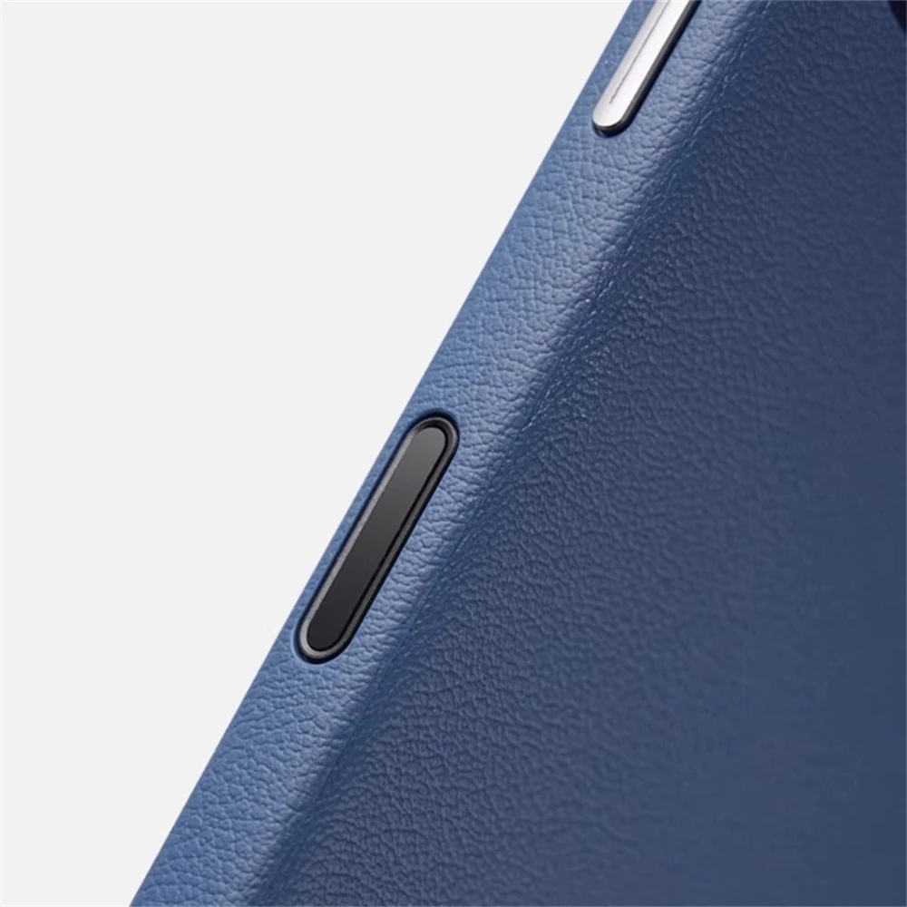 Luksusowe, biznesowe, odporne na wstrząsy etui z PU skóry z przyciskiem do aparatu do iPhone 18 17 Pro Max Air, kompatybilne z bezprzewodowym ładowaniem magnetycznym Magsafe. — zdjęcie produktu 4