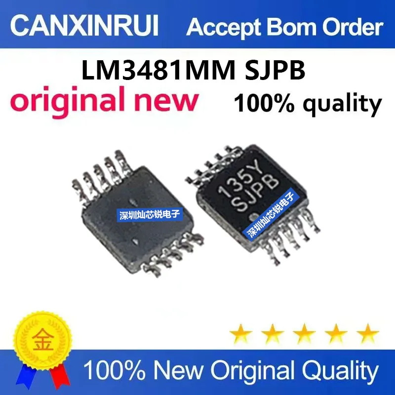(5-100pieces)Brand New Original LM3481MM LM3481MMX Silk Screen SJPB SMD MSOP8 Switch Controller