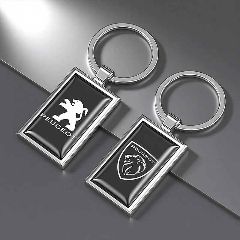 Peugeot Car Emblem Pendant Keychain Keyring Auto Accessories For Peugeot 206 307 308 3008 207 208 408 4008 508 5008 2008 301 106