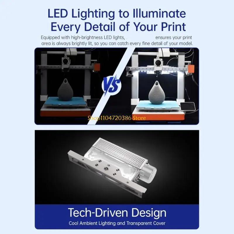 

Вентилятор охлаждения -принтера K0EA с двойными светодиодными фонарями для Lab Precise Printing