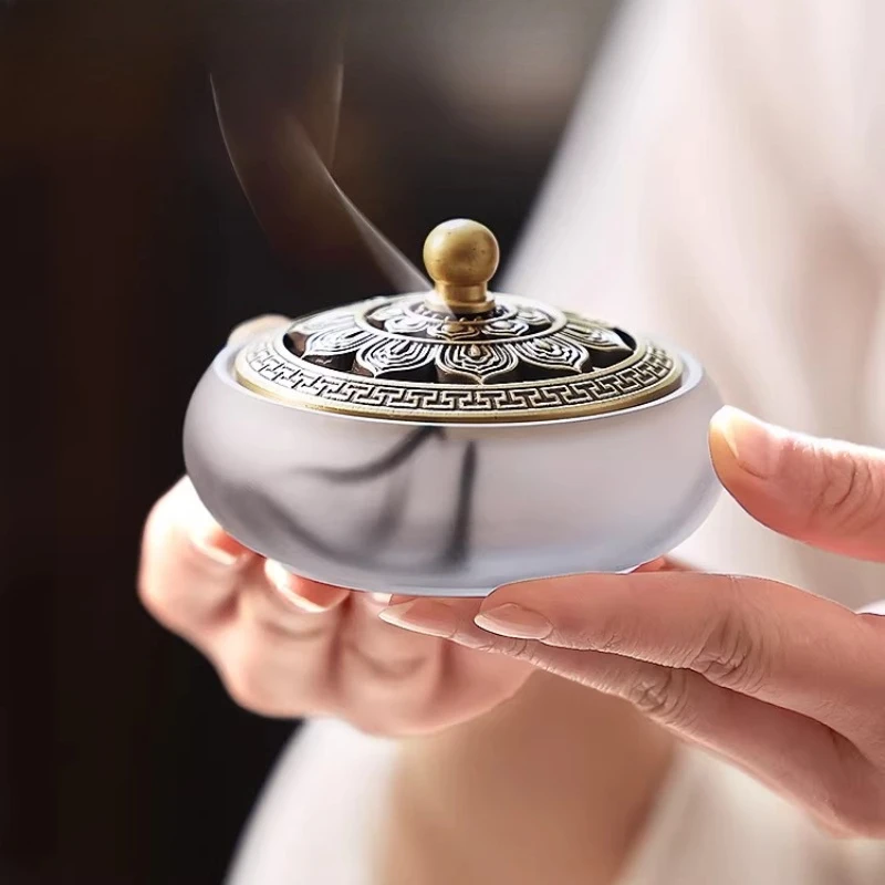 Buddha Incense Burner Electric Fashionable Portable Vintage Incense Burner Chinese Vertical Soporte Incienso Home Fragrance