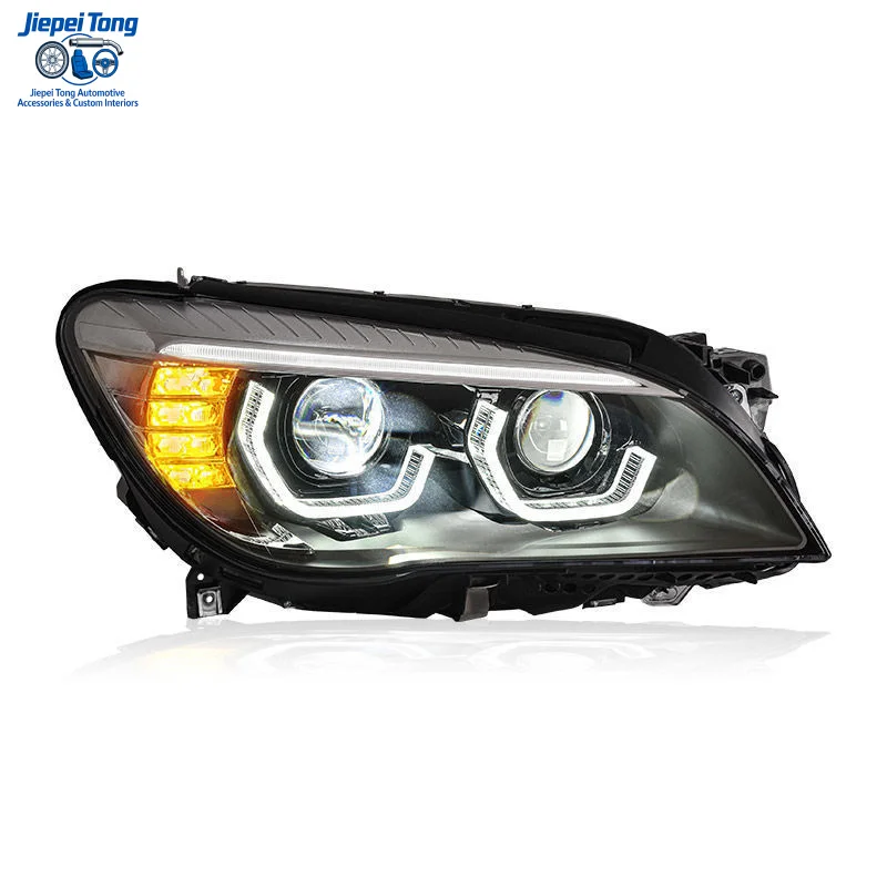 Suitable for BMW 7 Series F02 Headlight Assembly 2009-2015 Model Modified LED Spoon Daytime Running Light Direct Laser Lens