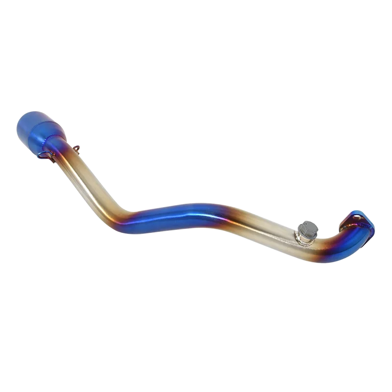 أنظمة عادم الدراجة النارية 51 مللي متر كاتم الصوت موتو إسكيب الجبهة الأوسط وصلة الأنابيب الانزلاق على ل KYMCO سباق S125 S150 S 125 150 #2