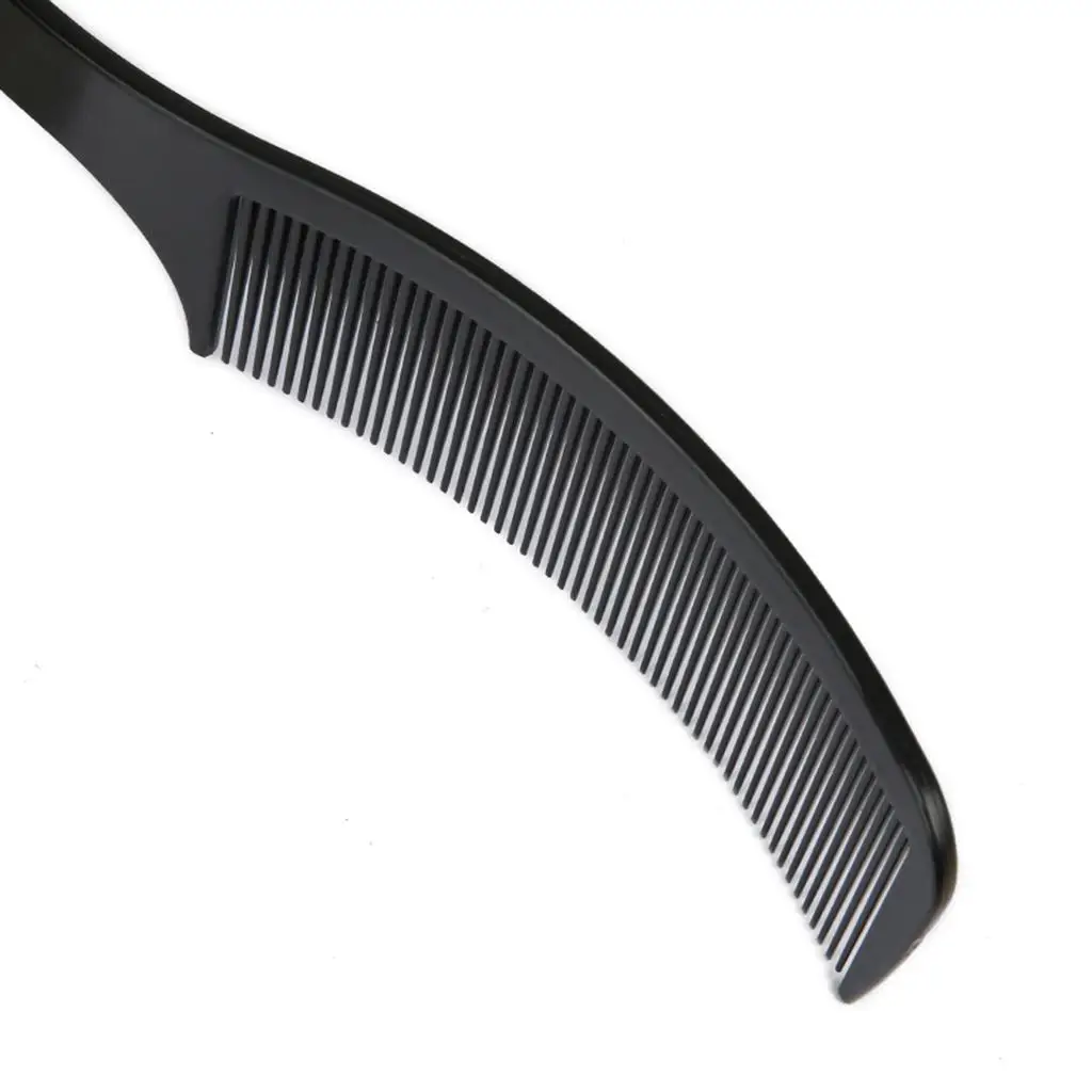 Long White Clipper Comb Fine Tooth Curved Hairdressing Brush Anti-static Barber Styling Comb for Men Salon Supplies