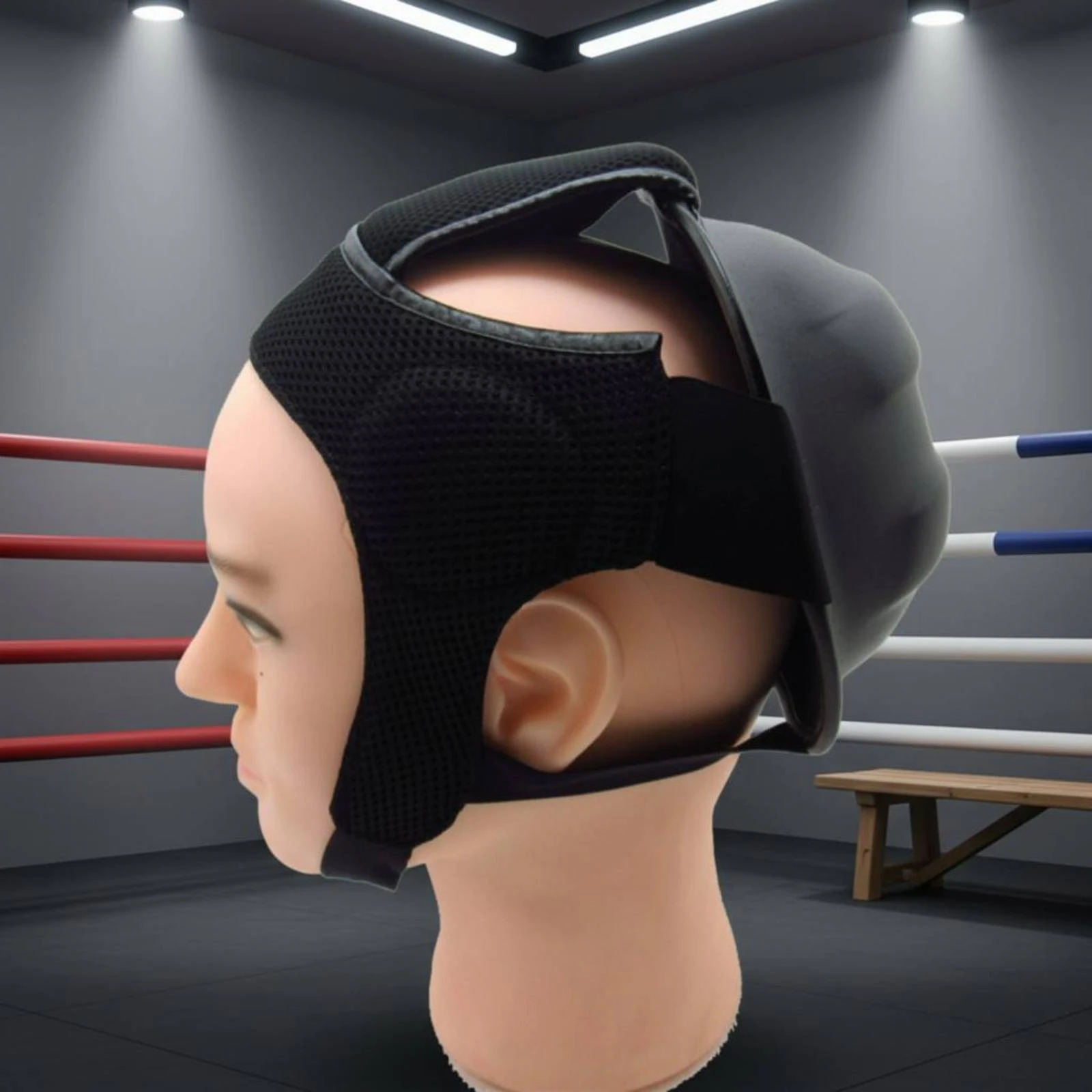 

Combat Arts Helmet Padded Boxing Headgear Kickboxing Headgear Adjustable Strap Sports Gear Ear Covered for Adults, Training