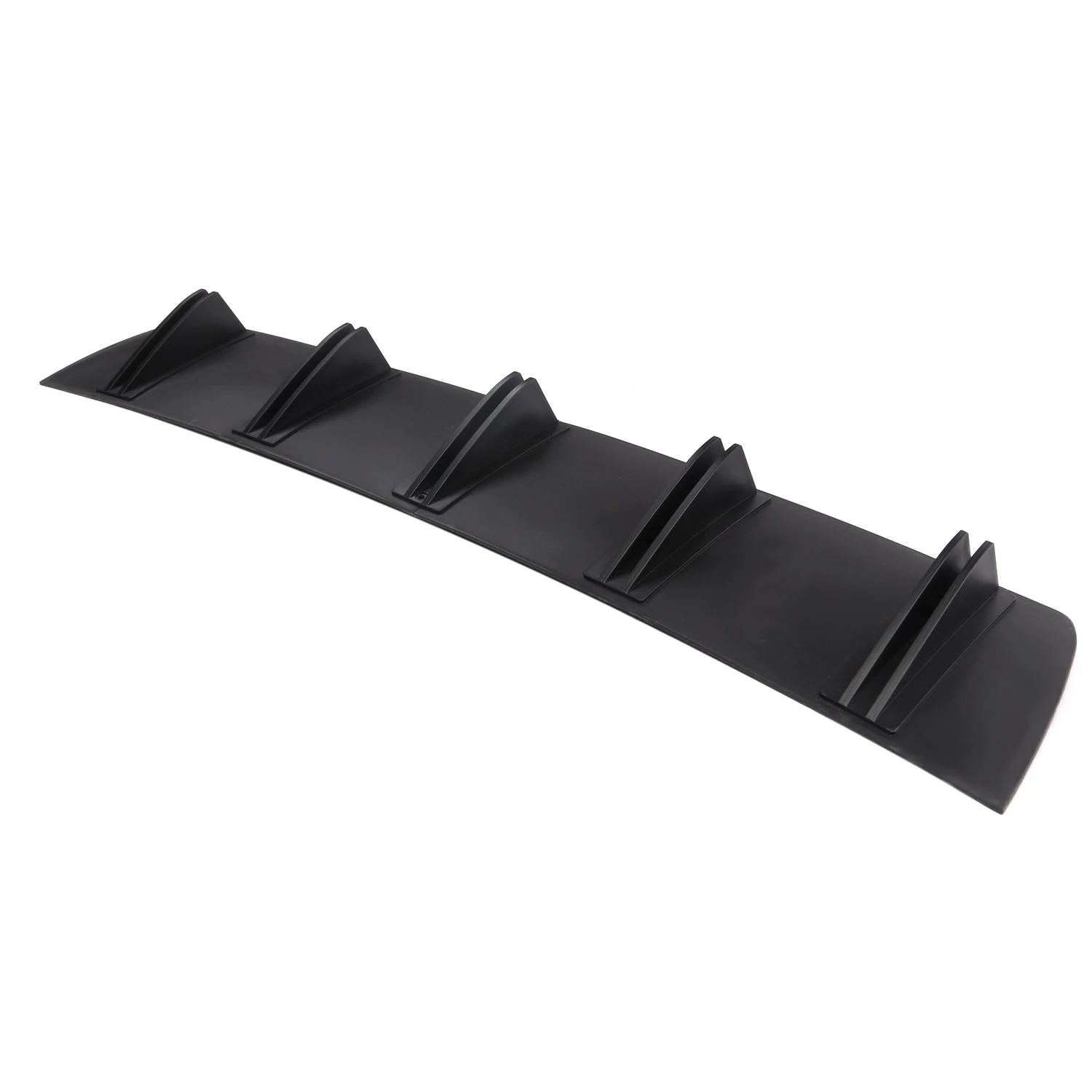 Universal Auto Heckstoßstange Lippe ABS Doppelflügel Hinten Shark Chassis Fin Stil Gebogene Stoßstange Lip Diffusor Anti-kollision 2 in 1 – Detail 11