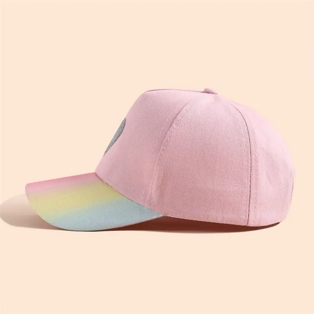 Casquette de baseball brodée Love Coussins pour enfants, chapeaux de visière pour enfants, chapeau Snapback pour enfants, parasol, décoloration polyvalente, voyage