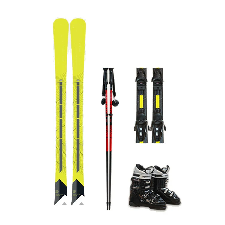 

Junior High School Level Skiing Double Board Men's and Women Beginner Sled Cane Snow Shoes Snowboard Double Board Set