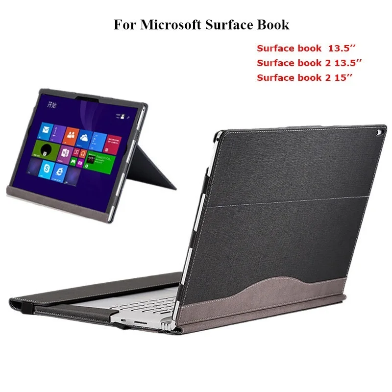 Go! Detachable Cover For Microsoft Surface Book 2 13.5 Book 2 15 Inch Laptop Sleeve Stand Case Protect For Surface Book 3