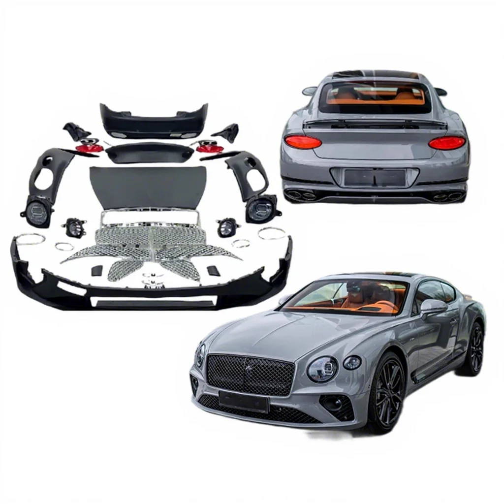 New Arrival for Bentley Continental Gt 2004-2017 Upgrade to 2022 GT Bodykit Bumper Grille Fender Headlight Taillight