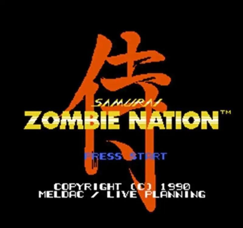 Zombie Nation 영어 버전 게임 카트리지, 8 비트 60 핀 게임 콘솔용