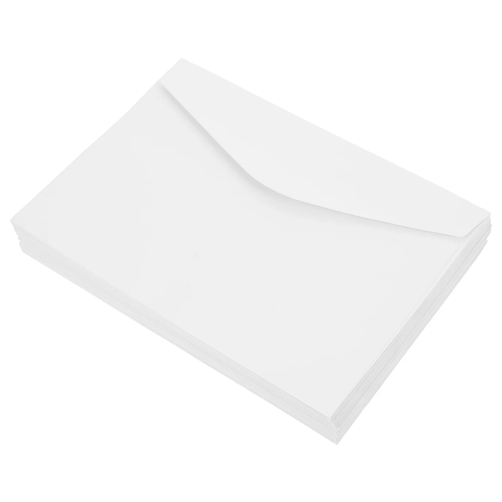 

50Pcs Blank Paper Envelopes Thick Greeting Cards Letter Packing Multi-Function Storage Envelopes for Invitations Bills Checks