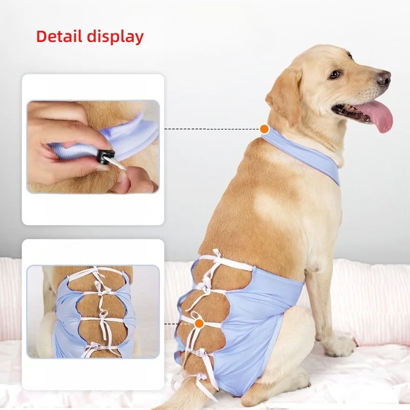 Dog Recovery Suit Doggy Spay Neuter Suit Anti Lick Surgical Special Clothing for Pets After Surgery Simple Bandages Ventilation