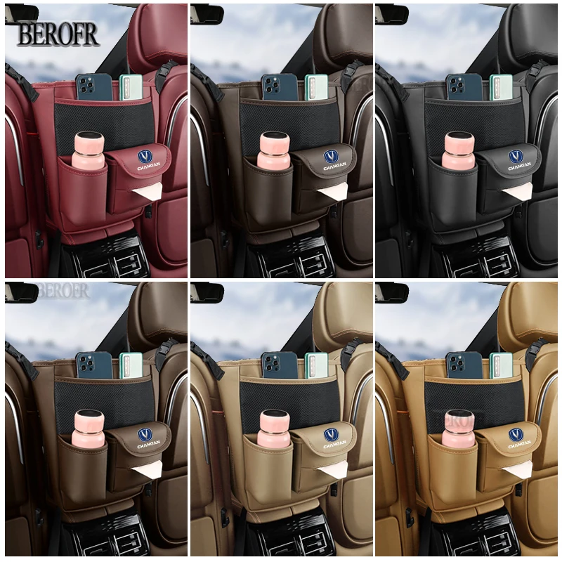 Car Seat Back Storage Bag Multi-function Pocket For Changan Ev300 Phev Cs95 2020 Cx70 Cs55 Filter Cs85 2022 Cs35 Cs75 Plus Cs15