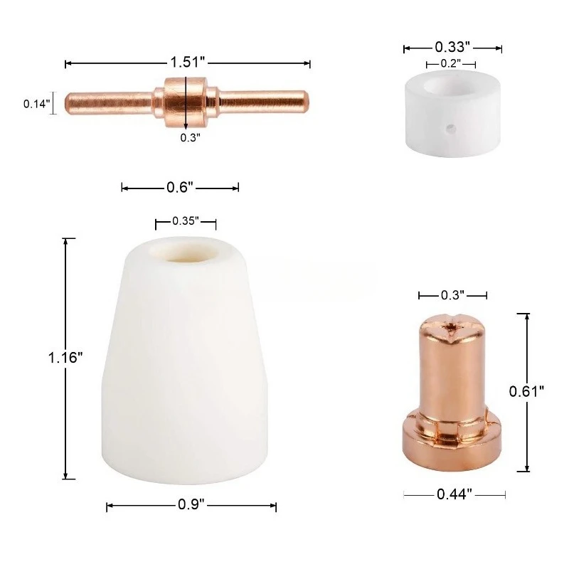LG40 electrode nozzle protection nozzle splitter 60PCS PT31/Wenzhou 40A/plasma cutting accessories