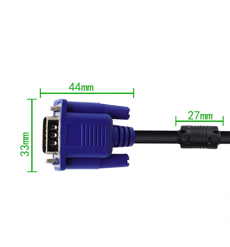 ذكر إلى ذكر 3 + 5 كابل تجهيز مرئي للكمبيوتر شاشة عرض تلفزيون صندوق العارض HD VGA فيديو تمديد كابل 1.5/3/5 متر تمديد إشارة كابل