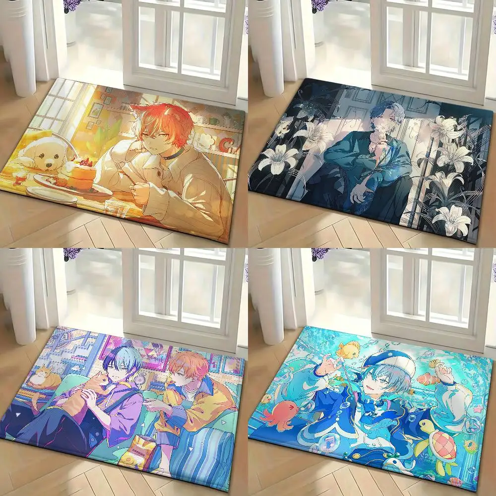 Vivid BAD SQUAD Akito Shinonome Toya Aoyagi Bedroom Decor Carpet  for Living Room Thick Plush Floor Mat Home Fluffy Soft Rug