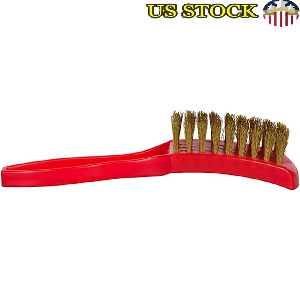 

Щетка для чистки обуви Прочная латунная щетина Компактный дизайн Идеальное обслуживание подошвы для боулинга Инструмент для гладких направляющих