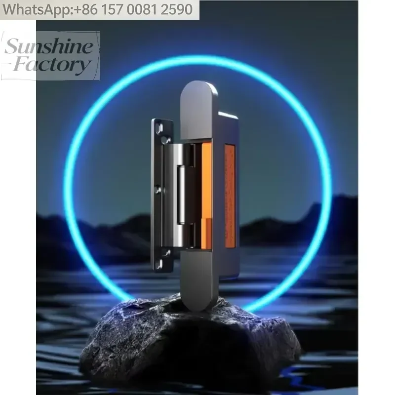 3D Adjustable Hydraulic Concealed Hinge 90kg Load for Interior Folding/Sliding Doors, Self-Closing Hidden Hinge, 3 hinges/set