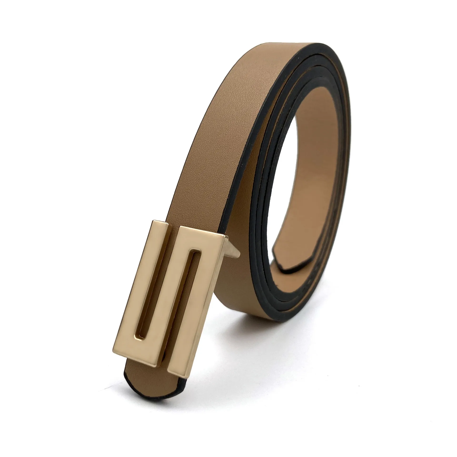 

Модный и универсальный черный кожаный тонкий ремень 110 см для женщин, декоративный пояс в простом корейском стиле, белый узкий ремень для платья