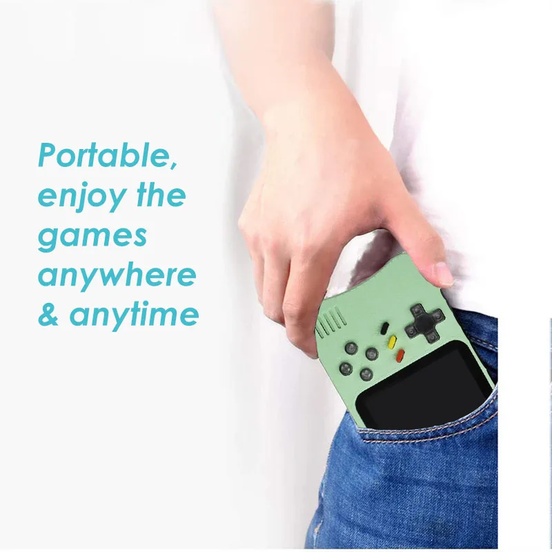 وحدة تحكم لعبة فيديو ، وحدة تحكم محمولة باليد ، ألعاب ريترو مدمجة 500 ، مشغل مزدوج دعم ، هدية للأطفال ، ترقية جديدة 2021