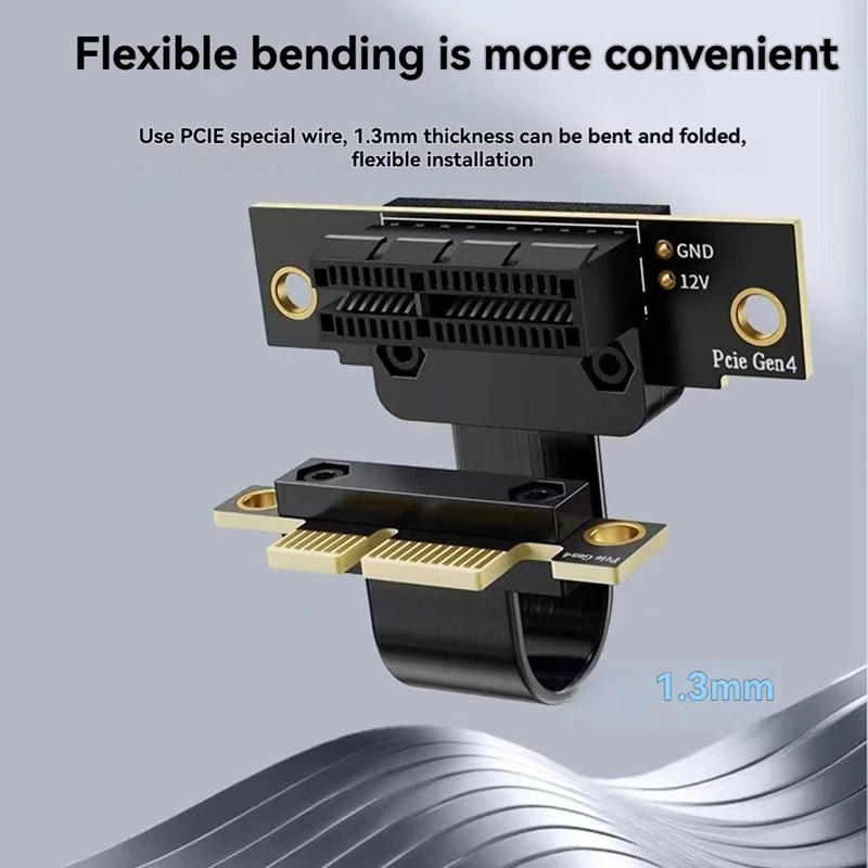 PCIE4.0X1 Extension Wireless Network Card Mini Slot DMA Board Boot Card Adapter Cable PCI Express Riser Card 5CM