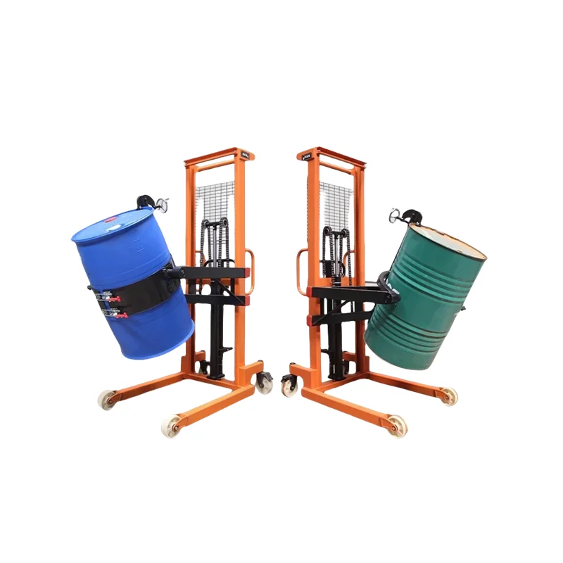 Handling Hydraulic Oil Drum Lifter With Manual Rotating Dumpling Function For Steel And Plastic Drum
